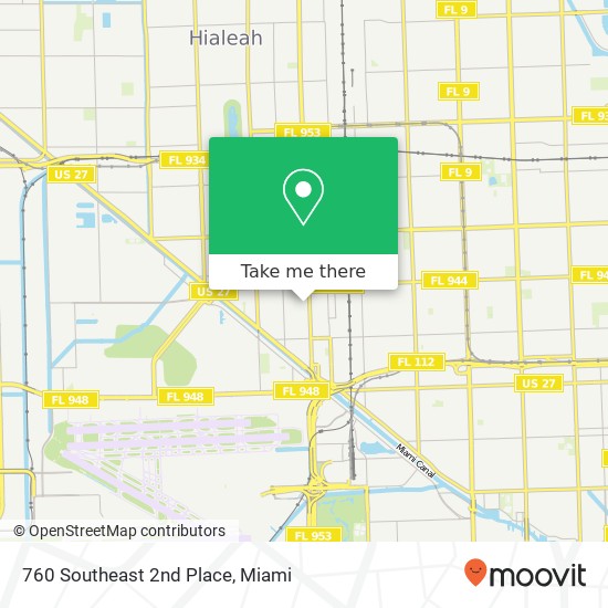 Mapa de 760 Southeast 2nd Place