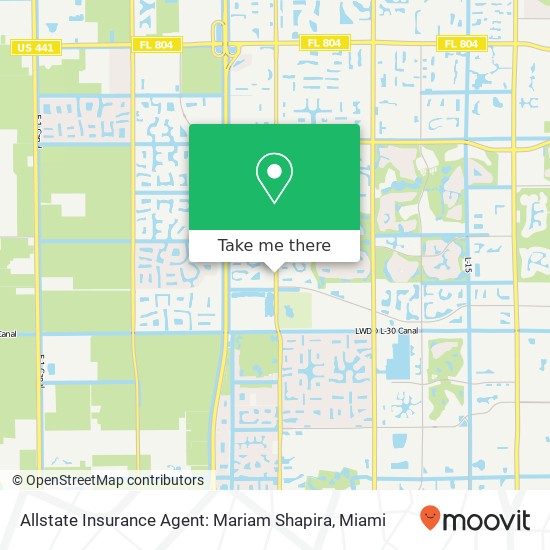 Mapa de Allstate Insurance Agent: Mariam Shapira