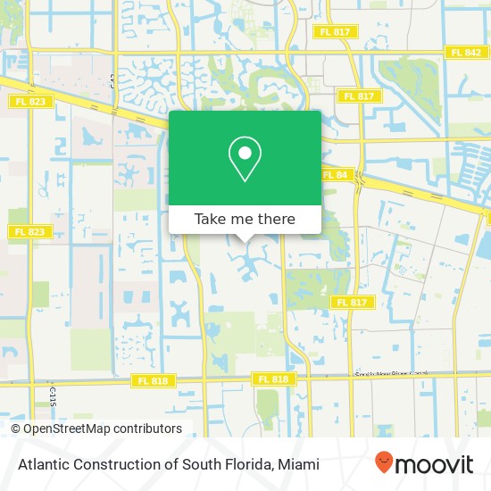 Atlantic Construction of South Florida map