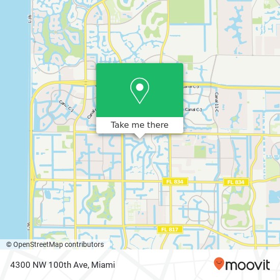 4300 NW 100th Ave map