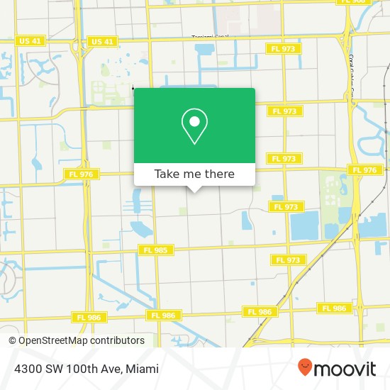 4300 SW 100th Ave map