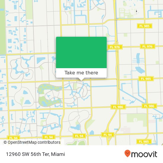 12960 SW 56th Ter map