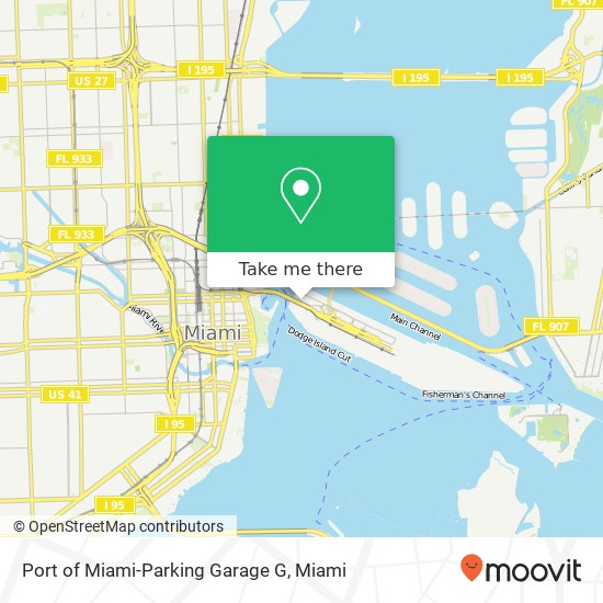 Port of Miami-Parking Garage G map