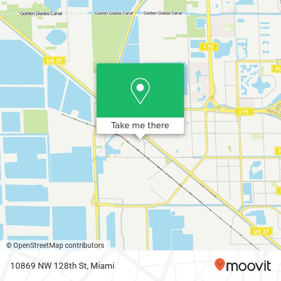 10869 NW 128th St map