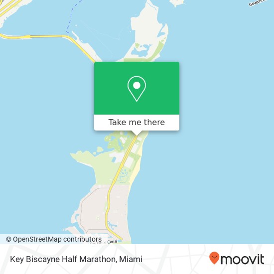 Key Biscayne Half Marathon map