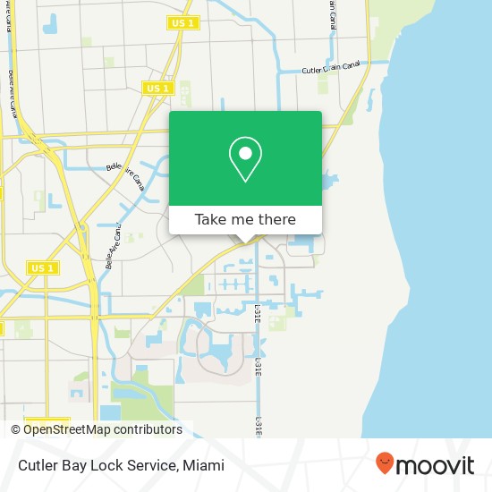 Mapa de Cutler Bay Lock Service