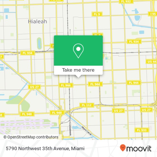 Mapa de 5790 Northwest 35th Avenue