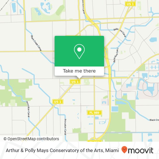 Mapa de Arthur & Polly Mays Conservatory of the Arts