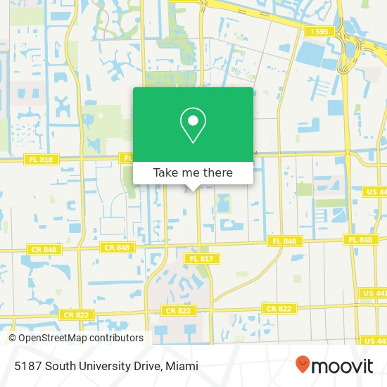 5187 South University Drive map