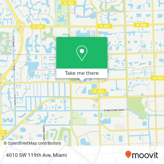 4010 SW 119th Ave map