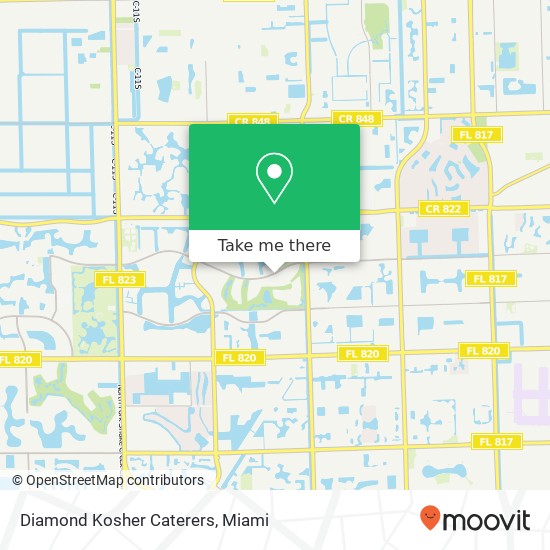 Diamond Kosher Caterers map