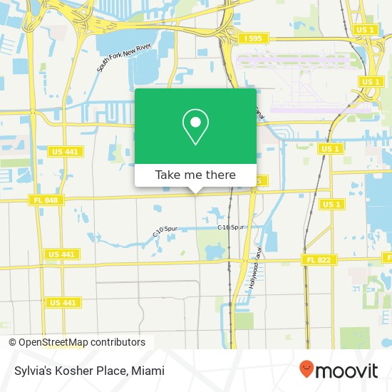 Sylvia's Kosher Place map