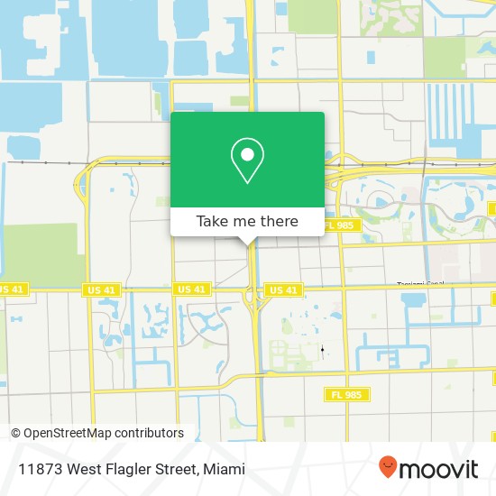 11873 West Flagler Street map