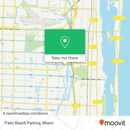 Mapa de Palm Beach Parking