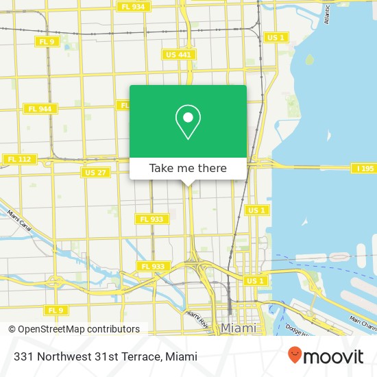 331 Northwest 31st Terrace map