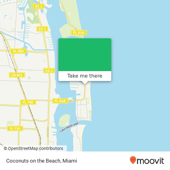 Coconuts on the Beach map