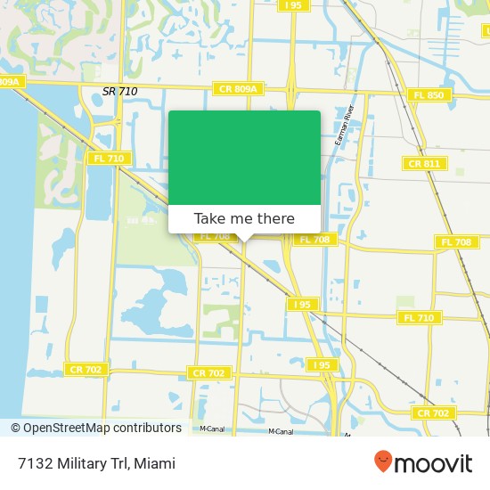 7132 Military Trl map