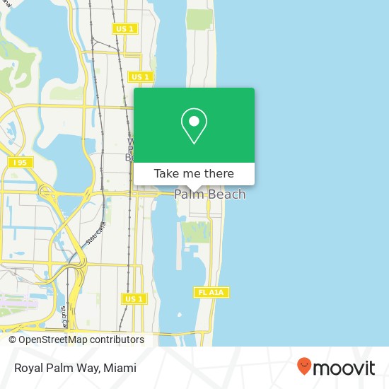 Royal Palm Way map