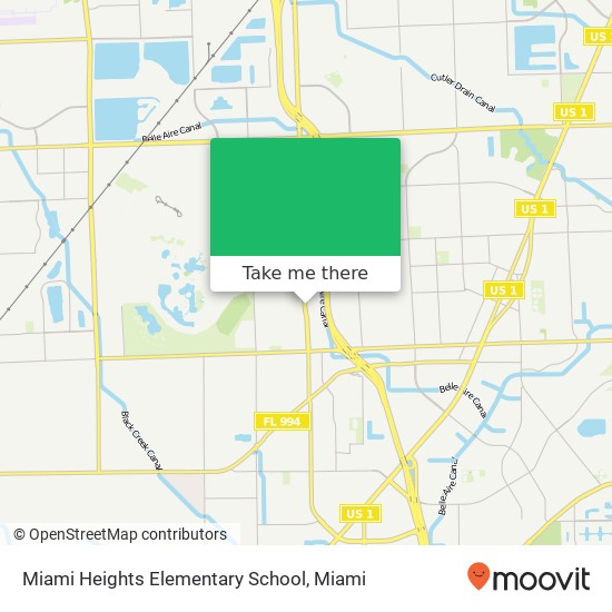 Mapa de Miami Heights Elementary School