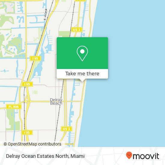 Delray Ocean Estates North map