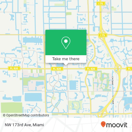 NW 173rd Ave map