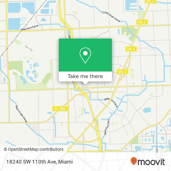18240 SW 110th Ave map
