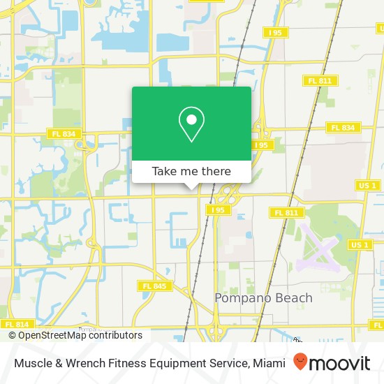 Muscle & Wrench Fitness Equipment Service map