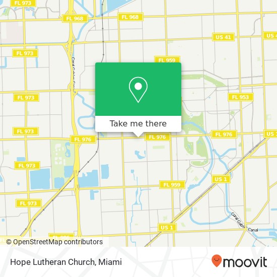 Hope Lutheran Church map