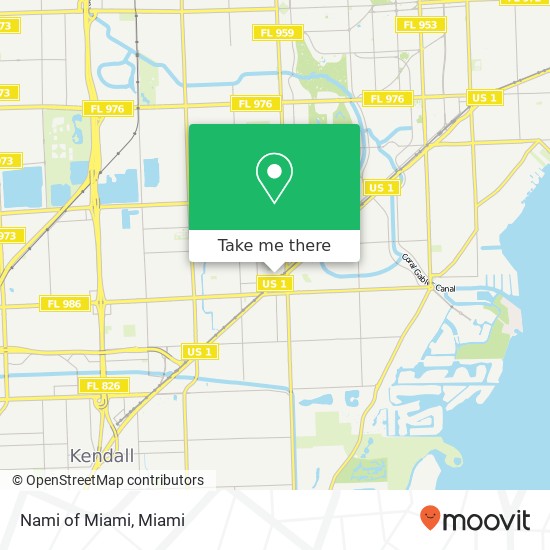 Nami of Miami map