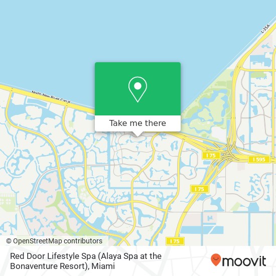 Red Door Lifestyle Spa (Alaya Spa at the Bonaventure Resort) map