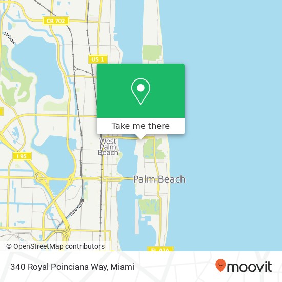 340 Royal Poinciana Way map