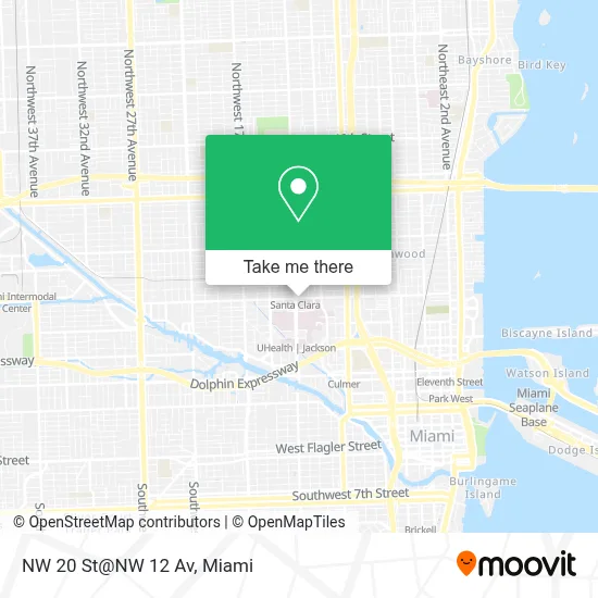 NW 20 St@NW 12 Av map