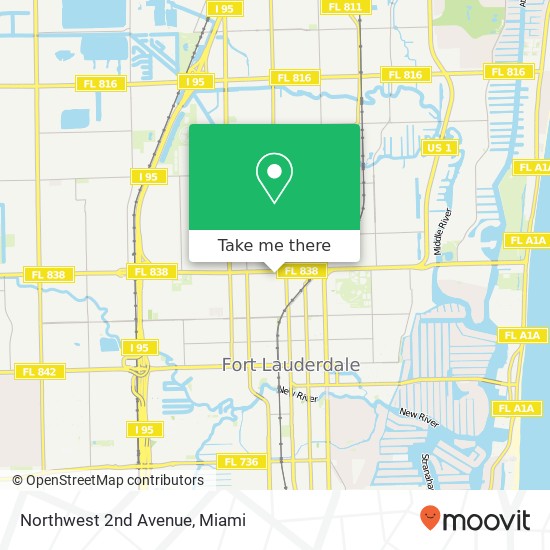 Mapa de Northwest 2nd Avenue