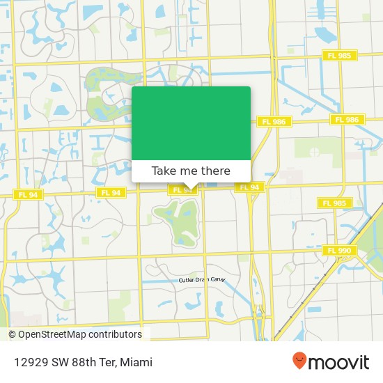 12929 SW 88th Ter map