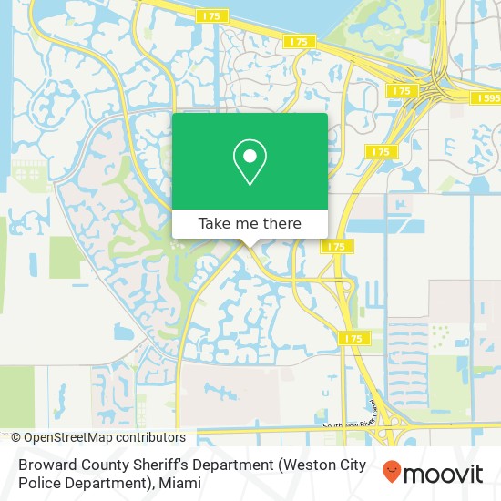 Mapa de Broward County Sheriff's Department (Weston City Police Department)