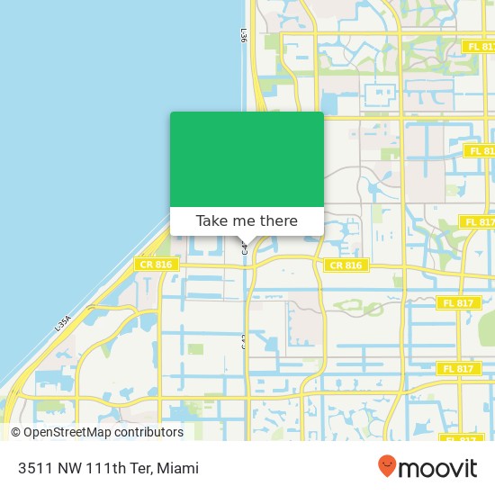 3511 NW 111th Ter map