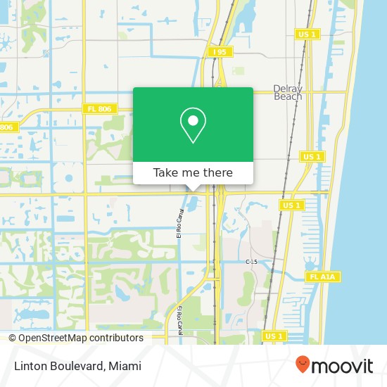 Mapa de Linton Boulevard