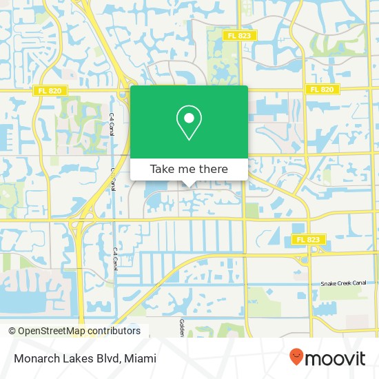 Monarch Lakes Blvd map