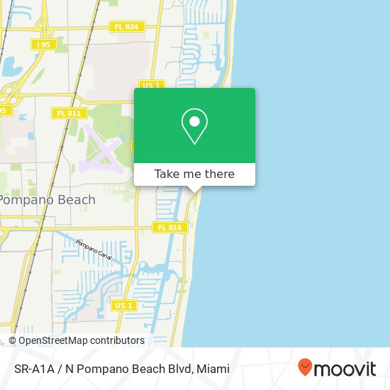 Mapa de SR-A1A / N Pompano Beach Blvd