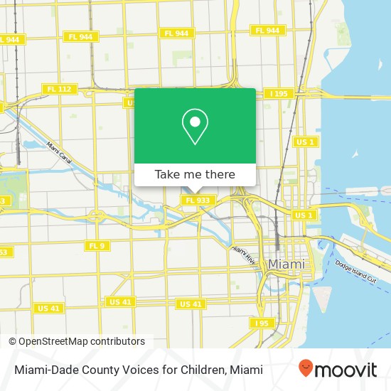 Miami-Dade County Voices for Children map