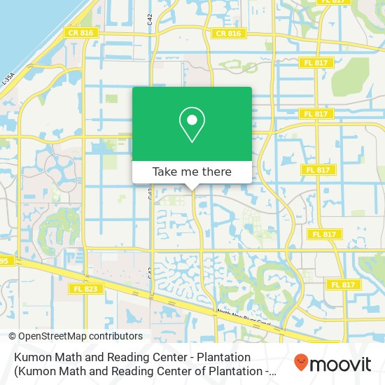 Mapa de Kumon Math and Reading Center - Plantation