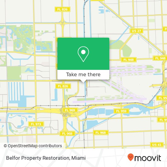 Belfor Property Restoration map