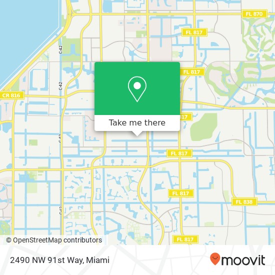 2490 NW 91st Way map