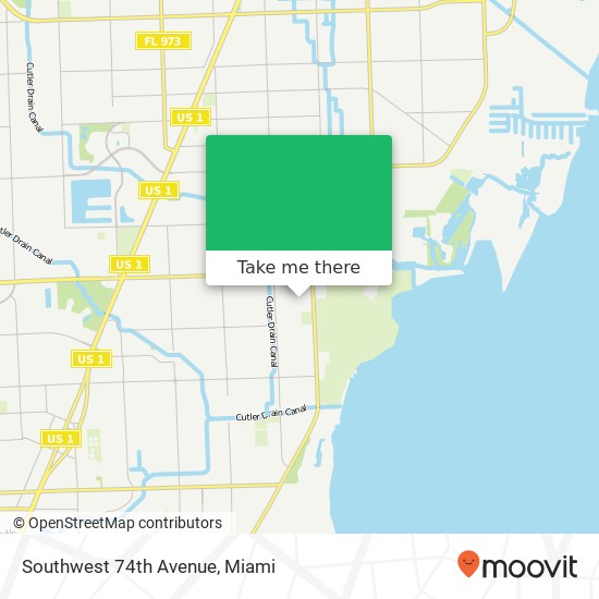 Mapa de Southwest 74th Avenue