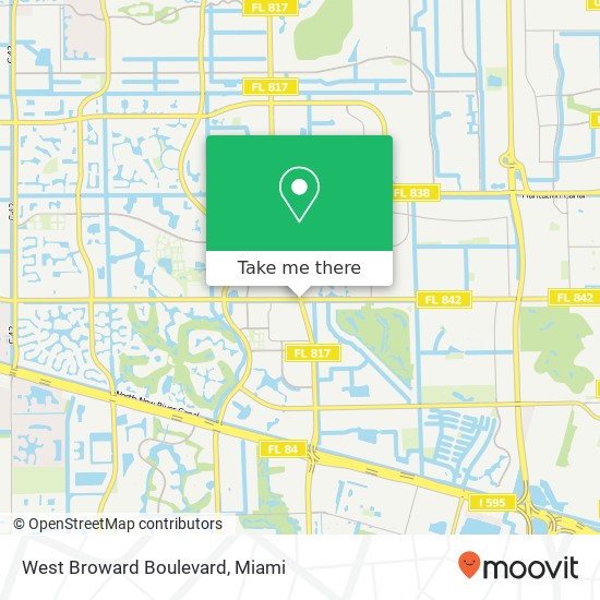 West Broward Boulevard map