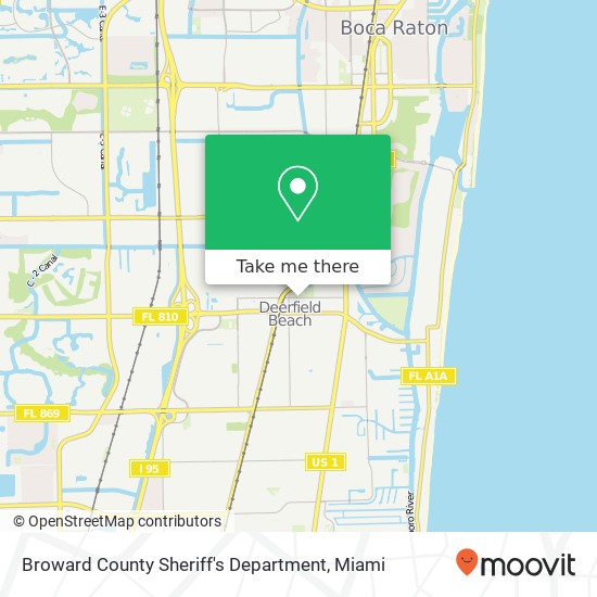 Broward County Sheriff's Department map