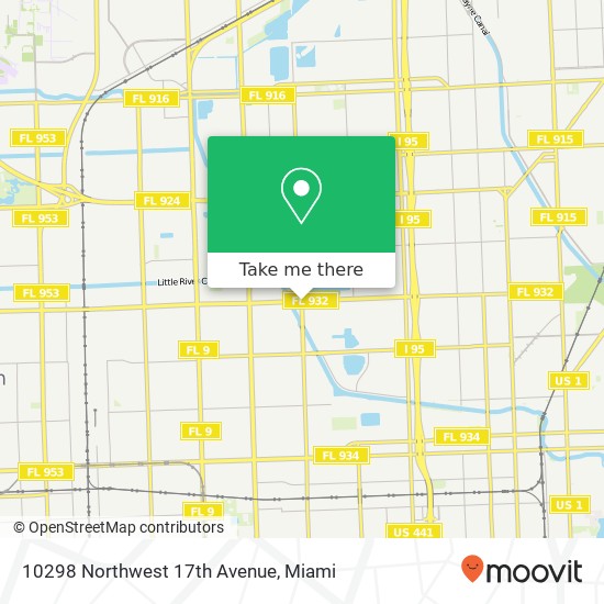 10298 Northwest 17th Avenue map