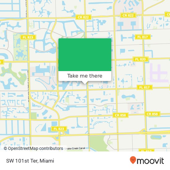 SW 101st Ter map