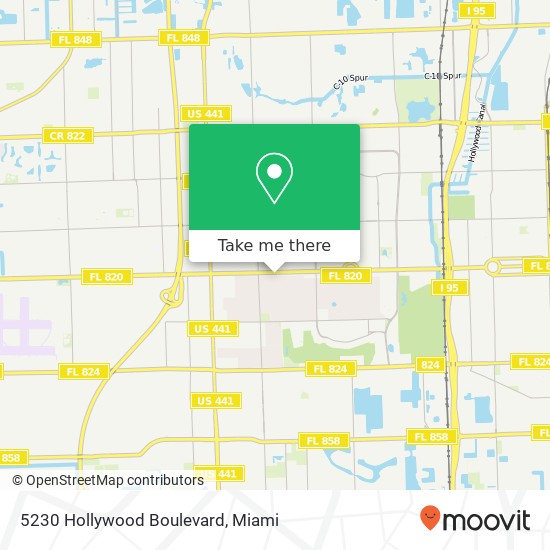 5230 Hollywood Boulevard map