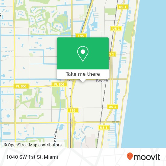 1040 SW 1st St map